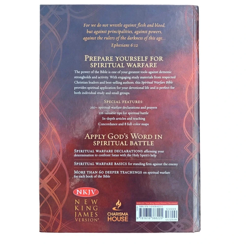 NKJV Spiritual Warfare Bible New King James Version Charisma House Hardcover